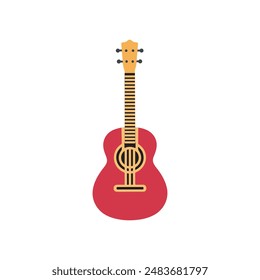 guitar icon cartoon. Simple illustration of guitar vector icon for web design isolated on white background.