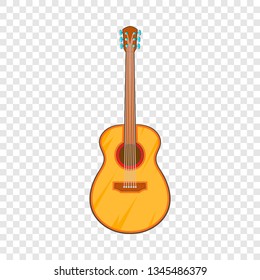 Guitar icon in cartoon style isolated on background for any web design 