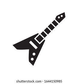 guitar icon design, flat style icon collection