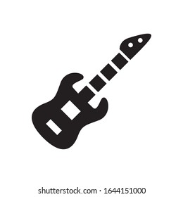 guitar icon design, flat style icon collection