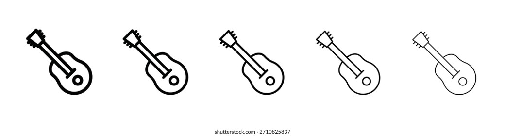 Diseño de ícono de guitarra, logotipo, App, interfaz de usuario. Ilustración vectorial, EPS