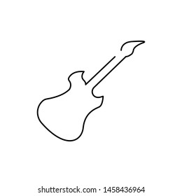 guitar icon design template vector