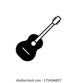 Guitar icon. Design template vector