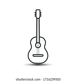 Guitar icon. Design template vector