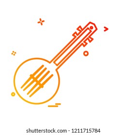 Guitar icon design vector