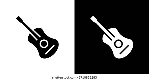 Guitar icon design vetor coleção. ícones planos.
