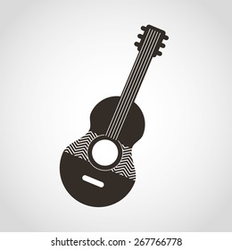 guitar icon design, vector illustration eps10 graphic 