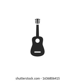 Guitar Icon, editable color template.. Guitar symbol vector sign isolated for graphic and web design.