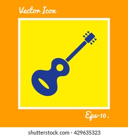 Guitar Icon. Eps-10.