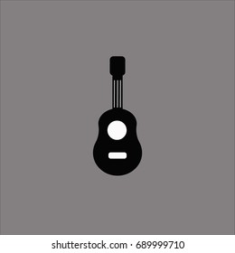 guitar icon flat design