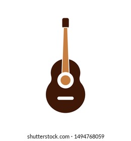 guitar icon. flat illustration of guitar vector icon. guitar sign symbol