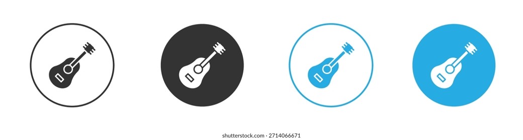 Guitar icon. Graphic icon design template