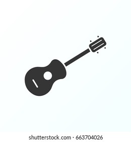 Guitar icon illustration isolated vector sign symbol