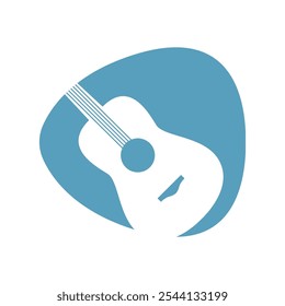 Guitar icon image design template