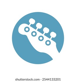 Guitar icon image design template