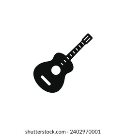 Guitar icon isolated on white background