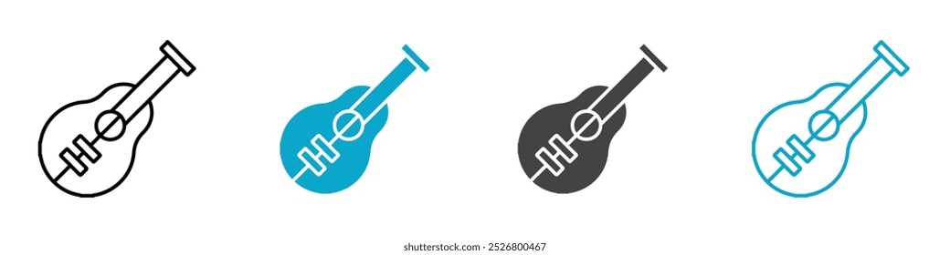 guitar icon isolated on white background