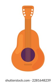 icono de guitarra fondo blanco aislado