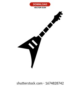 guitar icon or logo isolated sign symbol vector illustration - high quality black style vector icons
