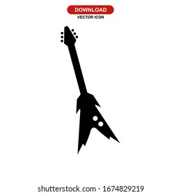 guitar icon or logo isolated sign symbol vector illustration - high quality black style vector icons
