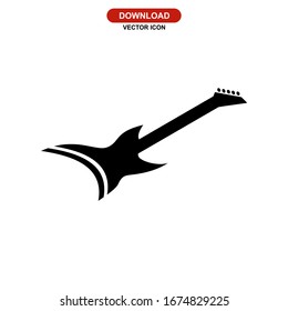 guitar icon or logo isolated sign symbol vector illustration - high quality black style vector icons
