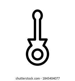 Guitar icon or logo isolated sign symbol vector illustration - high quality black style vector icons
