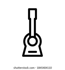 Guitar icon or logo isolated sign symbol vector illustration - high quality black style vector icons
