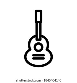 Guitar icon or logo isolated sign symbol vector illustration - high quality black style vector icons
