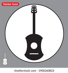 guitar icon or logo isolated sign symbol vector illustration. eps 10