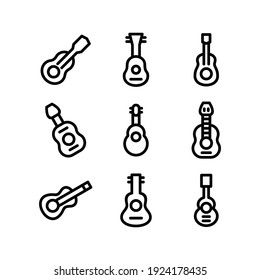 guitar icon or logo isolated sign symbol vector illustration - Collection of high quality black style vector icons
