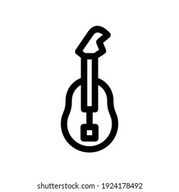 guitar icon or logo isolated sign symbol vector illustration - high quality black style vector icons
