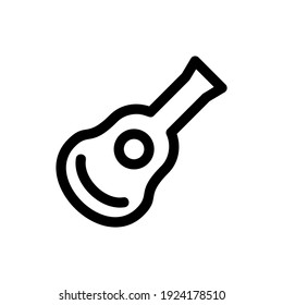 guitar icon or logo isolated sign symbol vector illustration - high quality black style vector icons
