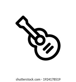 guitar icon or logo isolated sign symbol vector illustration - high quality black style vector icons
