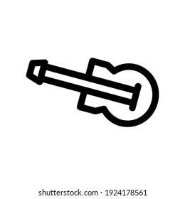 guitar icon or logo isolated sign symbol vector illustration - high quality black style vector icons
