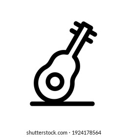 guitar icon or logo isolated sign symbol vector illustration - high quality black style vector icons
