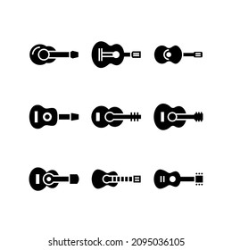 guitar icon or logo isolated sign symbol vector illustration - Collection of high quality black style vector icons
