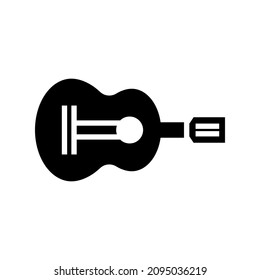 guitar icon or logo isolated sign symbol vector illustration - high quality black style vector icons
