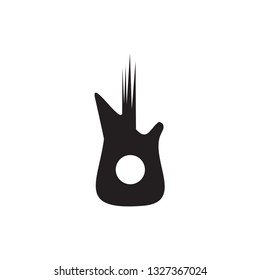 Guitar icon logo template