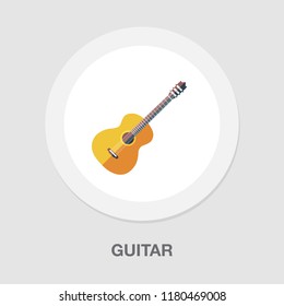 guitar icon - music instrument - sound play symbol - rock musician icon