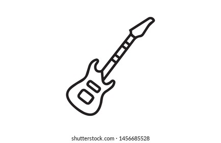 Guitar icon. Music and instrument usage. Vector illustration