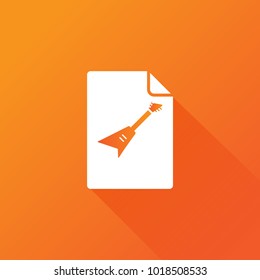 guitar icon. music sign