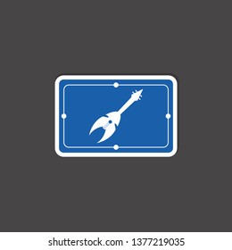 guitar icon. music sign