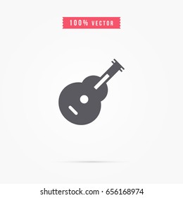 Guitar icon. music sign