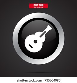 Guitar icon. music sign