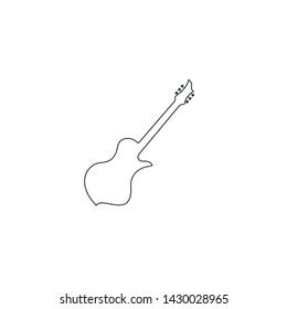 guitar icon music symbol design logo element