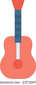 Guitar icon on transparent background