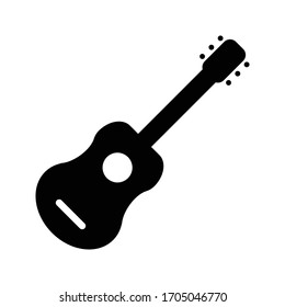 Guitar icon on white background