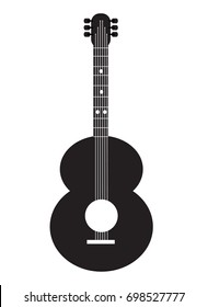 guitar icon on white background. guitar sign. 