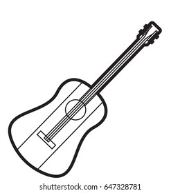 Guitar Icon Outline