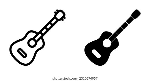 Guitar icon. sign for mobile concept and web design. vector illustration